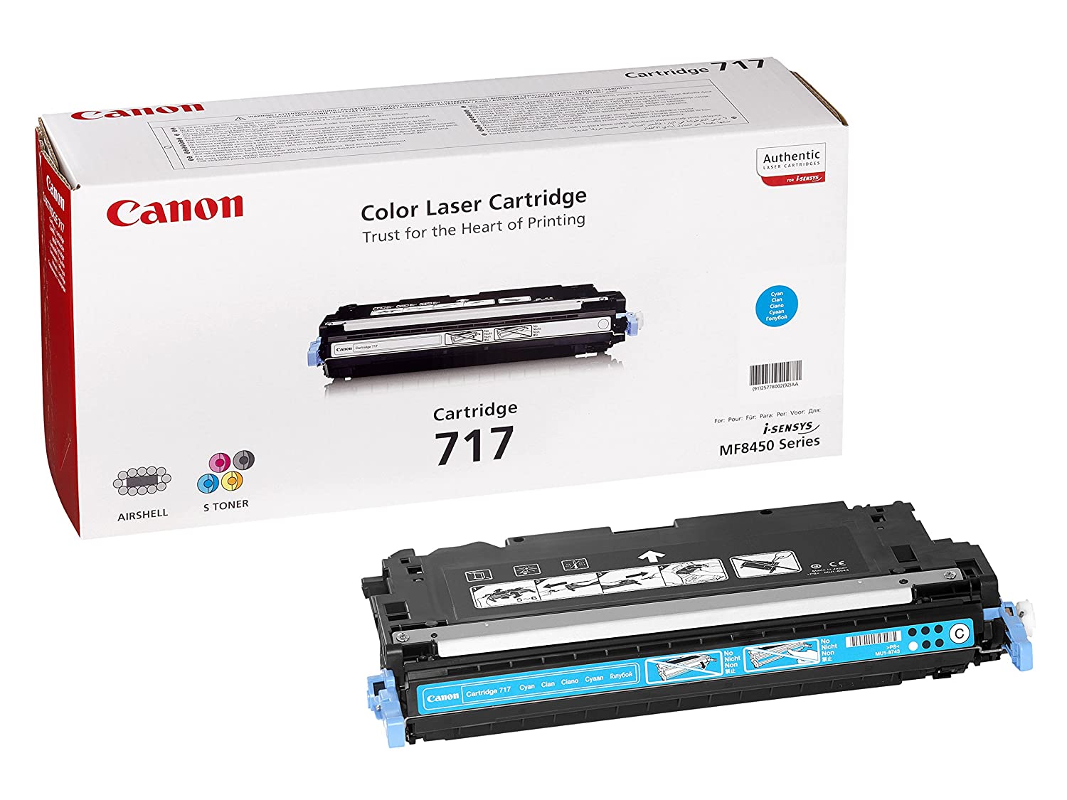 کارتریج تونر مشکی 717 کانن از تونرهای لیزری شرکت " CANON " میباشد. هر کارتریج دارای قطعات ، درام کارتریج ،چیپست کارتریج ، مگنت کارتریج و فوم کارتریج است .
