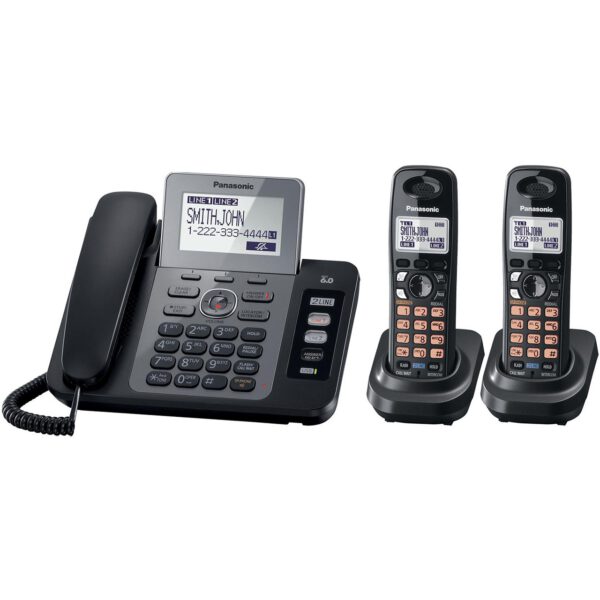 تلفن رومیزی پاناسونیک مدل KX-TG9472 همراه با دو گوشی بی سیم