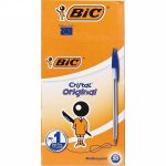 خودکار بیک کریستال اورجینال قطر نوشتاری 1 میلی متر بسته 50 عددی