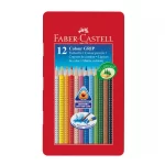 مداد رنگی 12 رنگ فابر کاستل مدل GRIP 2001 Germany