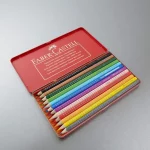 مداد رنگی 12 رنگ فابر کاستل مدل GRIP 2001 Germany