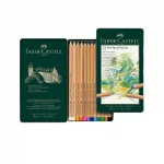 مداد رنگی پاستلی فابرکاستل مدل پیت مجموعه 12 رنگ