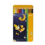 مداد رنگی 12 رنگ فکتیس با جعبه فلزی