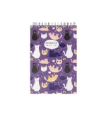 دفتر یادداشت جلد سخت سیمی 80 برگ فنر دوبل سایز 120X170 MM پاپکو کد PN-6118