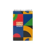 دفتر یادداشت جلد سخت سیمی 80 برگ فنر دوبل سایز 120X170 MM پاپکو کد PN-6118