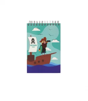 دفتر یادداشت جلد سخت سیمی 80 برگ فنر دوبل 100X150 MM پاپکو کد PN-6158