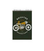 دفتر یادداشت جلد سخت سیمی 80 برگ فنر دوبل سایز 120X170 MM پاپکو کد PN-6118