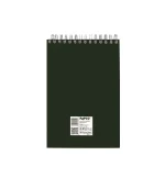 دفتر یادداشت جلد سخت سیمی 80 برگ فنر دوبل سایز 120X170 MM پاپکو کد PN-6118