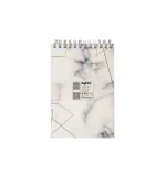 دفتر یادداشت جلد سخت سیمی 80 برگ فنر دوبل 100X150 MM پاپکو کد PN-6158