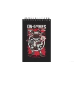 دفتر یادداشت جلد سخت سیمی 80 برگ فنر دوبل 100X150 MM پاپکو کد PN-6158