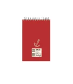 دفتر یادداشت جلد سخت سیمی 80 برگ فنر دوبل 100X150 MM پاپکو کد PN-6158