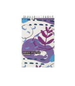 دفتر یادداشت جلد سخت سیمی 80 برگ فنر دوبل سایز 120X170 MM پاپکو کد PN-6118