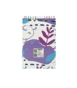 دفتر یادداشت جلد سخت سیمی 80 برگ فنر دوبل سایز 120X170 MM پاپکو کد PN-6118