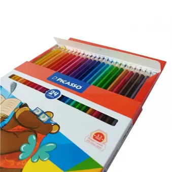 مداد رنگی 24 رنگ پیکاسو مدل SUPERB WRITER طرح موش