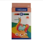 مداد رنگی 12 رنگ پیکاسو طرح اسب شاخدار مدل GOL-12-C