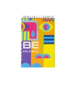 دفتر یادداشت جلد سخت سیمی 80 برگ فنر دوبل سایز 120X170 MM پاپکو کد PN-6118