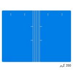 پوشه مقوایی خط دار 300 گرم بسته 100 عددی ابی