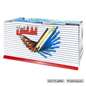 شیرازه شماره 12 اطلس بسته 100 عددی رنگ قرمز