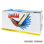 شیرازه شماره 8 اطلس بسته 100 عددی رنگ زرد