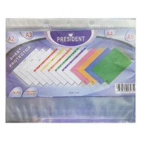 کاور کاغذ A5 پلاستیکی پرزیدنت بسته 100 عددی