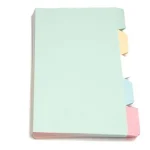 دیوایدر مقوایی سایز A5 پنج رنگ 100 برگ